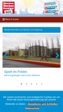 Vorschau der mobilen Webseite www.sendlingeranzeiger.de, Sendlinger Anzeiger