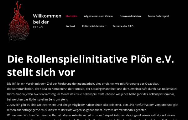 Vorschau von www.rollenspielinitiative.de, Rollenspiel Initiative Ploen e. V.