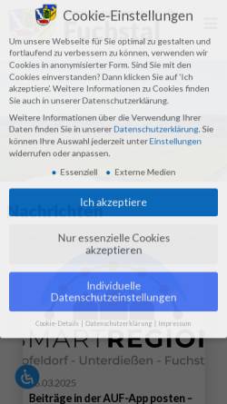 Vorschau der mobilen Webseite vgem-fuchstal.de, Verwaltungsgemeinschaft Fuchstal