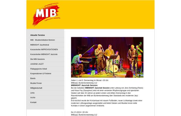 Vorschau von www.musikerinitiative-bremen.de, MIB