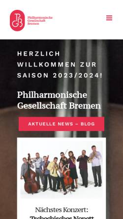 Vorschau der mobilen Webseite www.philharmonische-gesellschaft-bremen.de, Philharmonische Gesellschaft Bremen