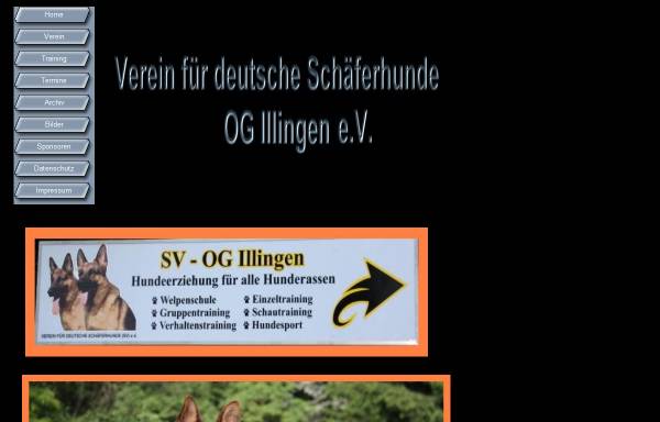 Vorschau von www.schaeferhunde-illingen.de, Verein für Deutsche Schäferhunde