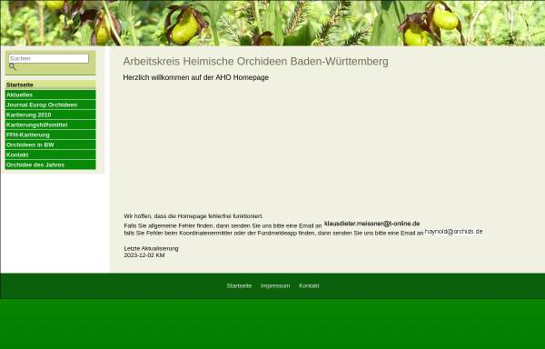 Vorschau von www.orchids.de, AHO Baden-Württemberg