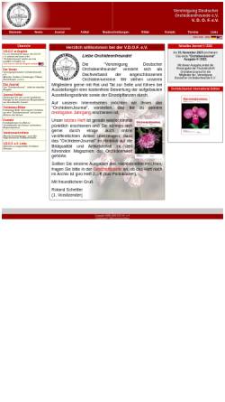 Vorschau der mobilen Webseite www.vdof.de, Vereinigung Deutscher Orchideenfreunde e.V.