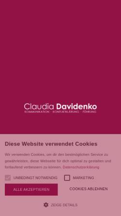 Vorschau der mobilen Webseite www.denta-coach.de, Dentacoach - Claudia Großmann