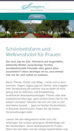 Vorschau der mobilen Webseite www.nordseefarm.de, Nordseefarm