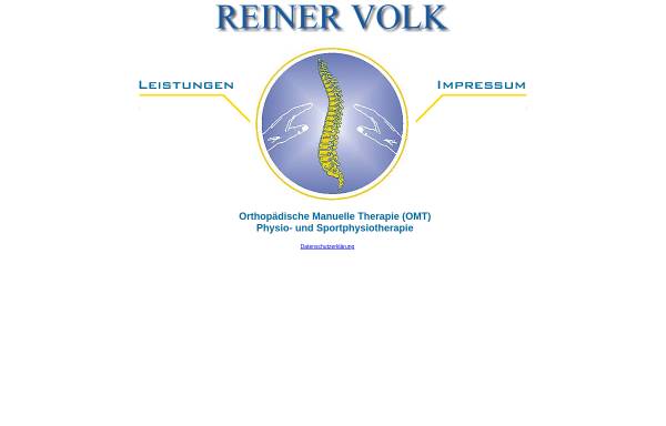 Vorschau von www.physiotherapie-volk.de, Volk, Reiner, Krankengymnast