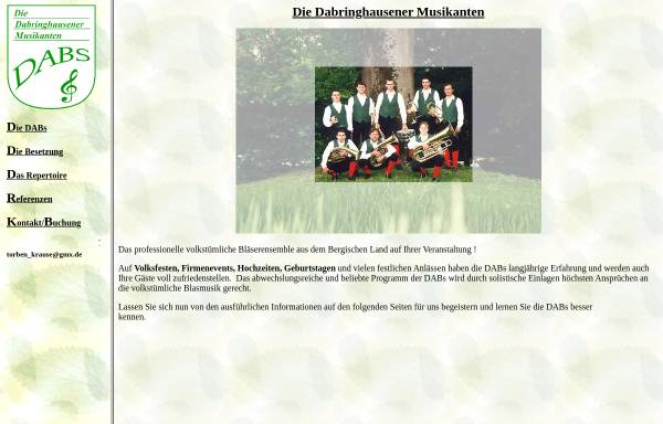 Vorschau von www.dabs-online.de, Dabringhausener Musikanten
