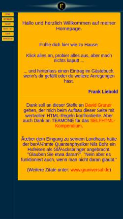 Vorschau der mobilen Webseite frankliebold.de, Liebold, Frank