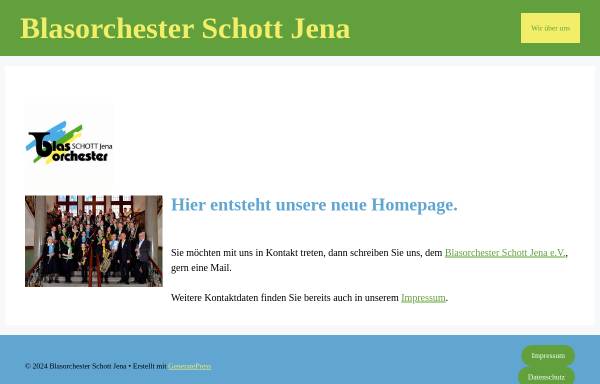 Vorschau von www.blasorchester-schott-jena.de, Blasorchesters Schott Jenaer Glas e.V.