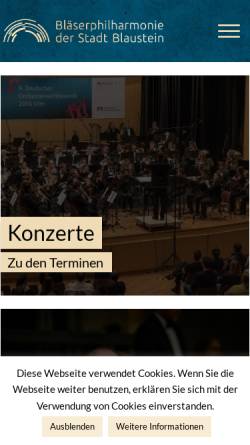 Vorschau der mobilen Webseite www.mvc-herrlingen.de, Musikverein 