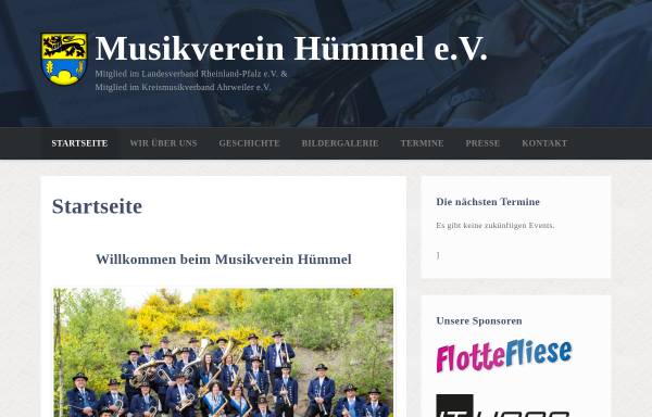 Vorschau von www.musikverein-huemmel.de, Musikverein Hümmel e.V.