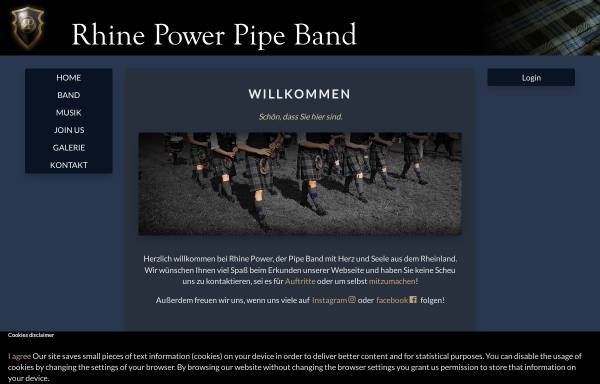 Vorschau von www.dudelsackorchester.de, Rhine Power Pipe Band