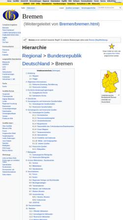 Vorschau der mobilen Webseite wiki-de.genealogy.net, GenWiki - Bremen