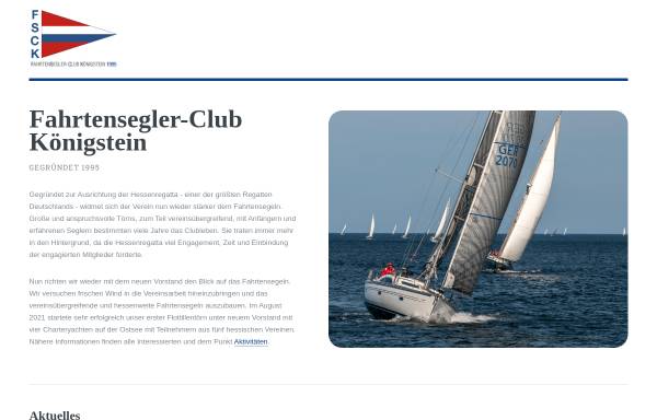 Vorschau von www.fahrtensegler-club.de, Fahrtensegler-Club Königstein