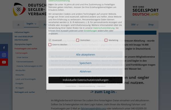 Vorschau von kreuzer-abteilung.org, Kreuzer-Abteilung des Deutschen Segler-Verbandes
