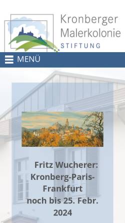 Vorschau der mobilen Webseite www.kronberger-maler.de, Hans Thoma starb vor 75 Jahren