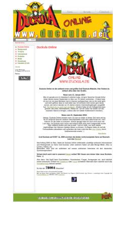 Vorschau der mobilen Webseite www.duckula.de, Duckula Online