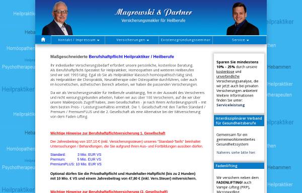Vorschau von www.magrowski.de, Versicherungsmakler Rainer Magrowski