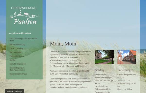 Vorschau von www.ab-nach-eiderstedt.de, Ferienwohnung Familie Paulsen
