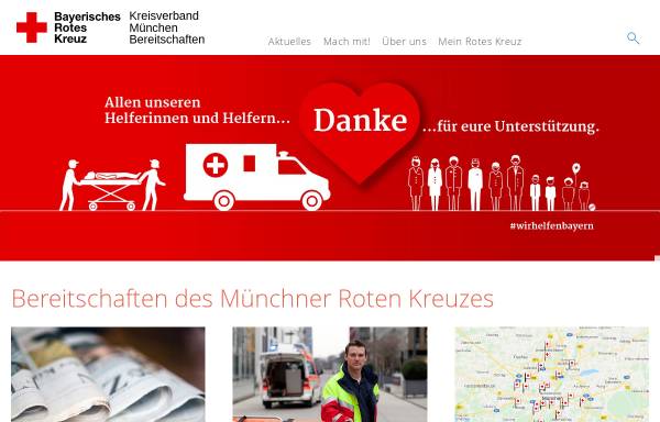 Vorschau von www.bereitschaften.brk-muenchen.de, Bereitschaften des BRK München