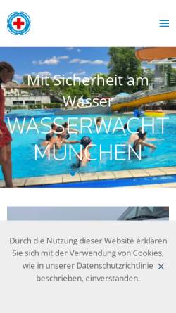 Vorschau der mobilen Webseite www.wasserwacht-muenchen.de, Kreiswasserwacht München