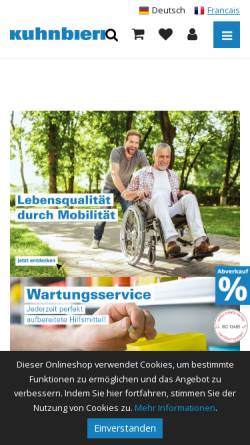 Vorschau der mobilen Webseite www.kuhnbieri.ch, Kuhn und Bieri AG