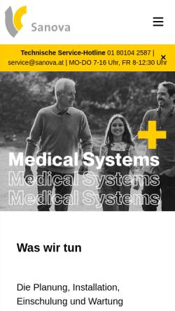 Vorschau der mobilen Webseite www.memed.at, Memed - Menges Medizintechnik GmbH