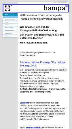 Vorschau der mobilen Webseite www.hampa.de, Hampa - Hans-Peter Hampicke