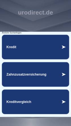 Vorschau der mobilen Webseite www.urodirect.de, Urodirect GmbH