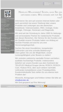 Vorschau der mobilen Webseite www.wirutec.de, Wirutec Rüsch Medical VertriebsGmbH