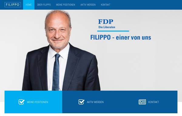 Vorschau von www.filippo.ch, Leutenegger, Filippo - Nationalrat ZH (FDP)