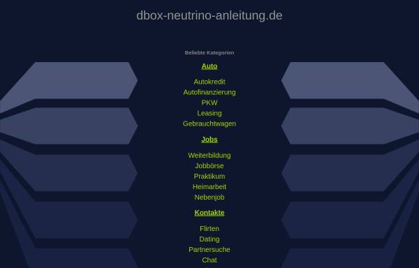 Vorschau von www.dbox-neutrino-anleitung.de, Dbox-2 Anleitung für Linux Neutrino