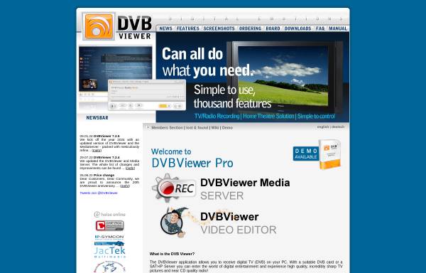 Vorschau von www.dvbviewer.com, DVB viewer