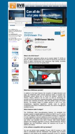 Vorschau der mobilen Webseite www.dvbviewer.com, DVB viewer