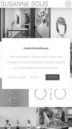 Vorschau der mobilen Webseite sous.de, Sous, Susanne