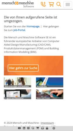 Vorschau der mobilen Webseite www.mum.de, Mensch und Maschine Symbolbibliotheken