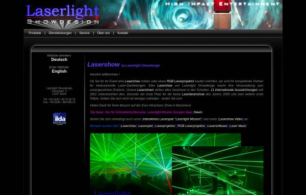 Vorschau von www.laserlight.de, Laserlight Showdesign, Inh. Dipl.-Ing. (FH) M.Eng. Patrick Dietzel