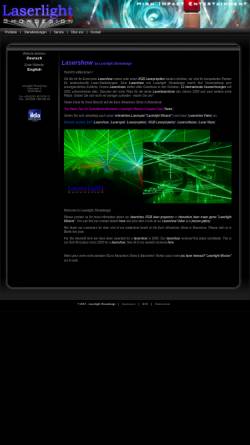 Vorschau der mobilen Webseite www.laserlight.de, Laserlight Showdesign, Inh. Dipl.-Ing. (FH) M.Eng. Patrick Dietzel
