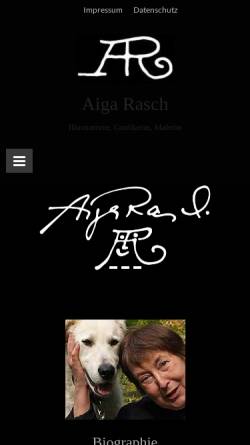 Vorschau der mobilen Webseite www.aiga.de, Aiga Rasch