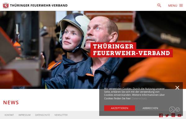 Vorschau von www.feuerwehr-thueringen.de, Thüringer Feuerwehrverband e.V.