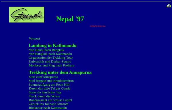 Vorschau von www.storyal.de, Story.al - Nepal '97 [Jürgen Albrecht]