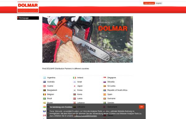 Vorschau von www.dolmar.com, DOLMAR GmbH