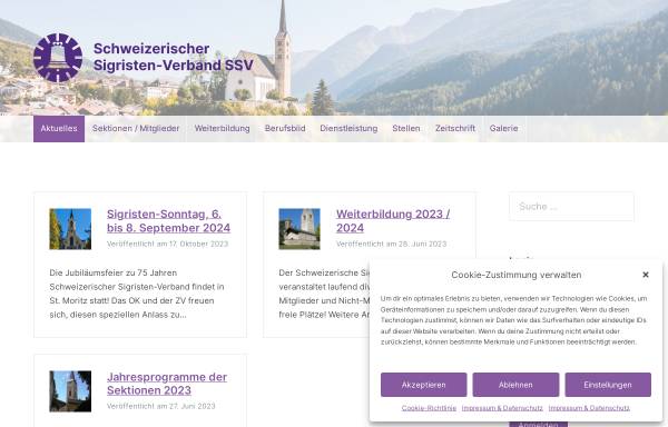 Vorschau von www.sigristen.ch, Schweizerischer Sigristen Verband