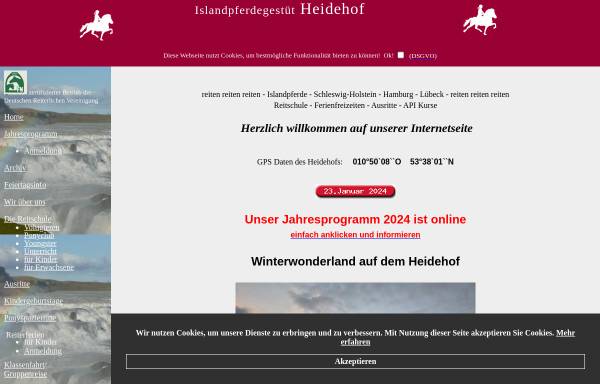 Vorschau von www.heidehof-sterley.de, Heidehof
