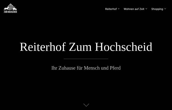 Vorschau von www.zumhochscheid.de, Reiter- und Ferienhof Zum Hochscheid