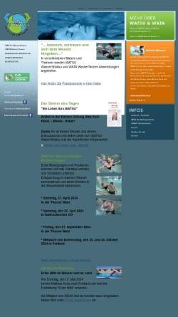 Vorschau der mobilen Webseite www.watsu.at, Aquatische Körperarbeit