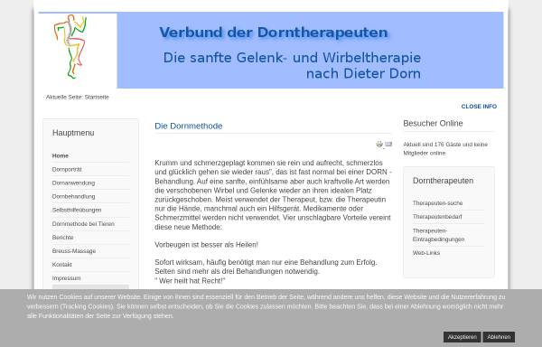 Vorschau von www.dorntherapeuten.de, Verbund der Dorntherapeuten