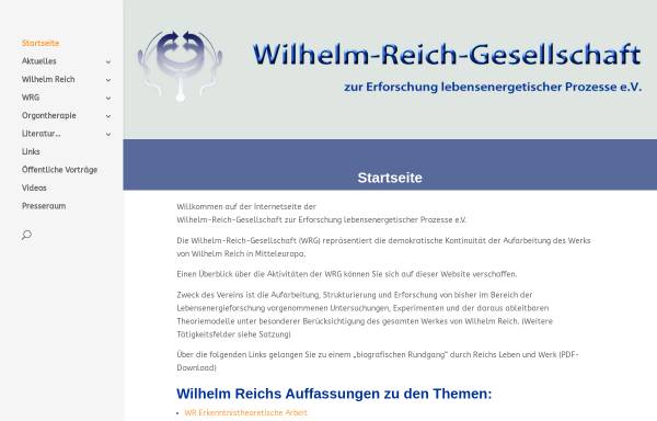 Vorschau von www.wilhelm-reich-gesellschaft.de, Wilhelm-Reich-Gesellschaft
