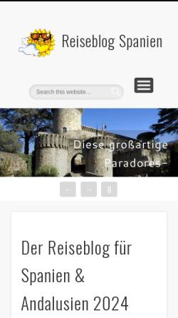 Vorschau der mobilen Webseite www.spanien-andalusien.com, Schlosser-Reisen